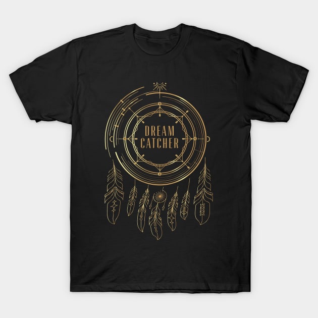 Dreamcatcher Fall Asleep In The Mirror Logo T-Shirt by hallyupunch